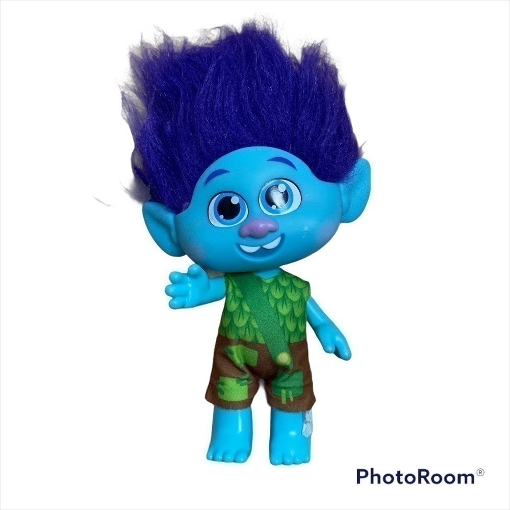 Trolls World Tour Branch Branch Doll Dreamworks Blue Green Toy